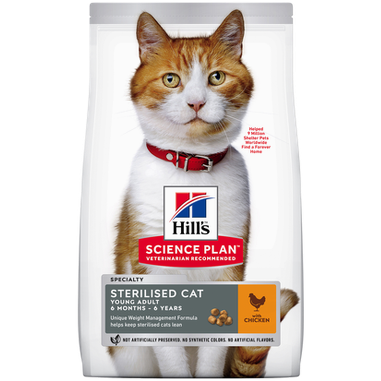 Hill's Science Plan Young Adult Sterilised Chicken 10 kg