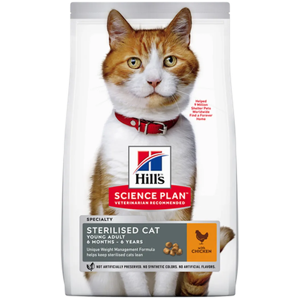Hills Science Plan Adult Sterilised Chicken - Dry Cat Food