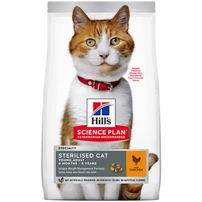 Young Adult Sterilised Chicken - Dry Cat Food 15 kg