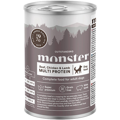 Preview of Monster Pet Food Dog Multi Beef/Chicken/Lamb Burk 400 g x 6