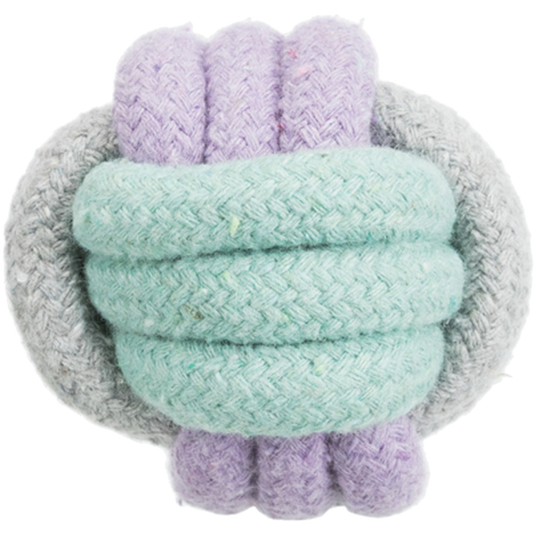 Junior Rope Knot Ball Flerfarget Ø 6 cm - Hund - Hundeleker & spill - Tyggeleker & tau - Trixie