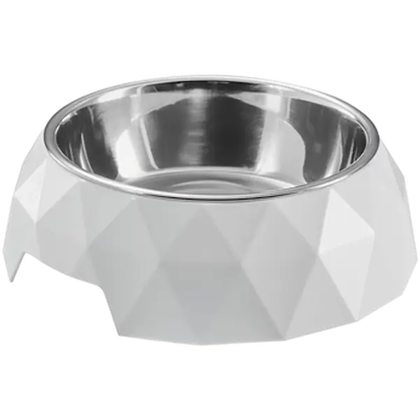 Dog & Cat Feeding Bowl Kimberley Melamine White 160ml/ø14cm