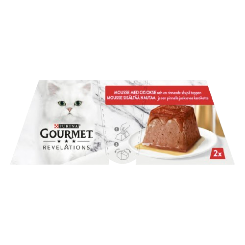 Purina Gourmet Gold - Purina Gourmet™ Revelations™ Med Oxkött 2 x 57 g - Katt - Kattfoder & kattmat - ZOO.se