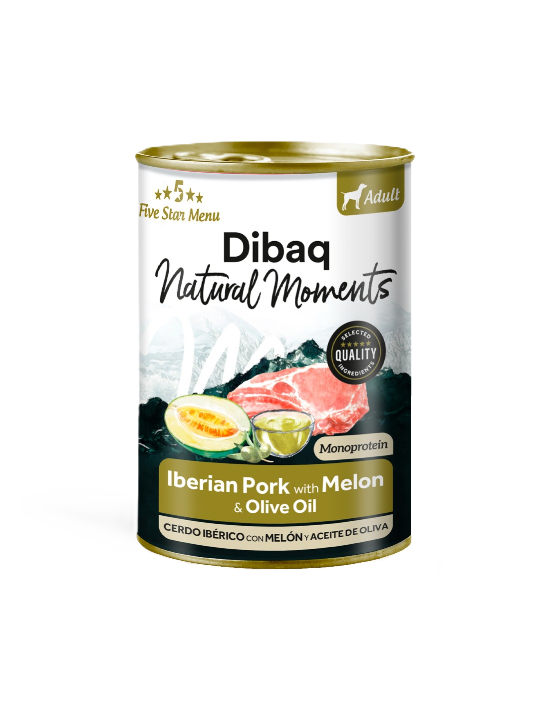 Natural Moments Dog Adult Iberian Pork With Melon 380gr