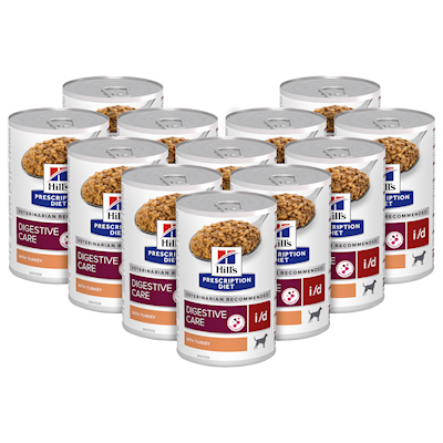 Preview of Hill'S Prescription Diet Dog i/d Digestive Care Turkey Canned - Wet Dog Food 360 g x 12