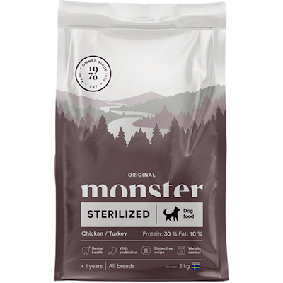 Preview of Monster Pet Food Dog Original Sterilized Chicken/Turkey All Breed 2 kg