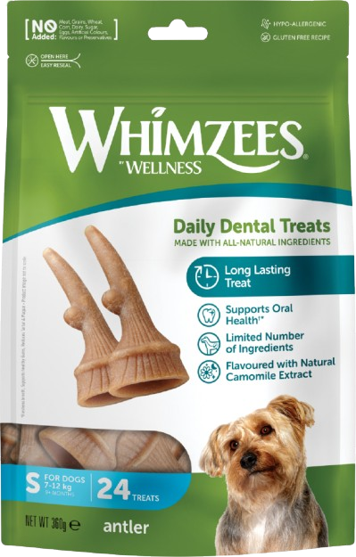 Whimzees - Occupy Antler S, 24-pack, 360 g - Hund - Hundgodis - ZOO.se