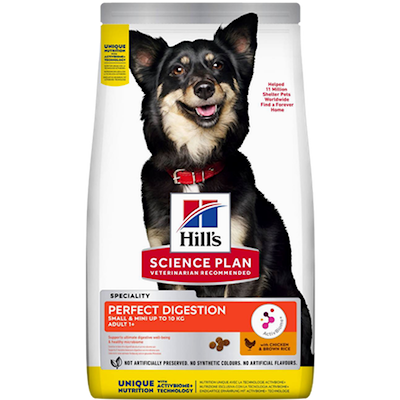 Preview of Hills Science Plan Adult Perfect Digestion Small & Miniature Chicken & Rice - Dry Dog Food 1,5 kg