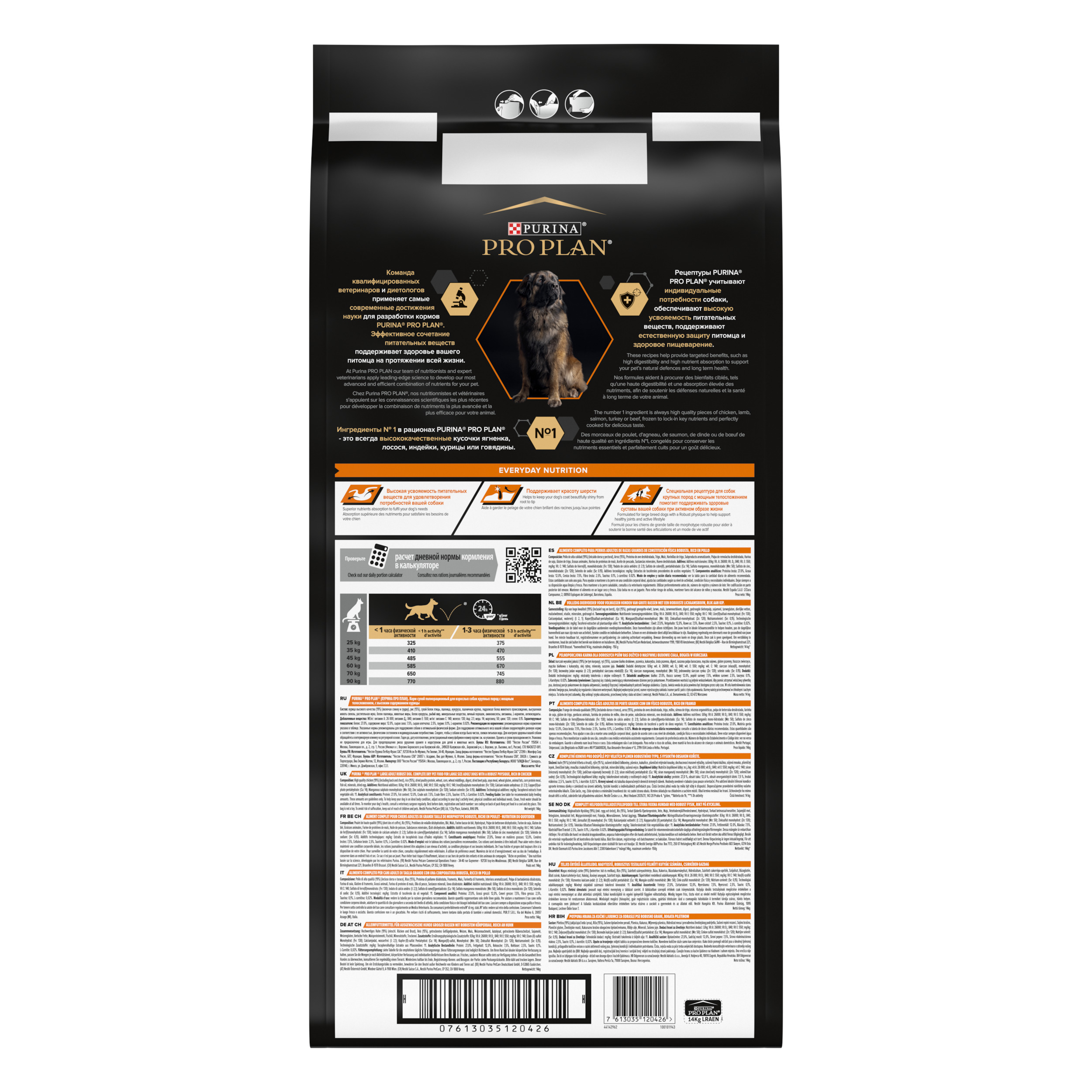 8 ProPlanDog EverydayNutrition Robust Adult 14kg .