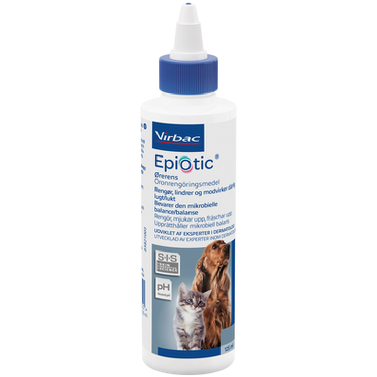 Virbac - Epi Otic Öronrengöring 125 ml - Hund - Hundvård & Tillskott - Öronvård för hund - ZOO.se