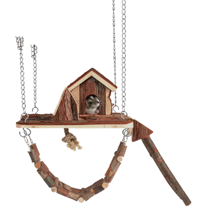 Trixie - Natural Living Janne Playground House Brown 26 x 22 cm - Smådjur - ZOO.se