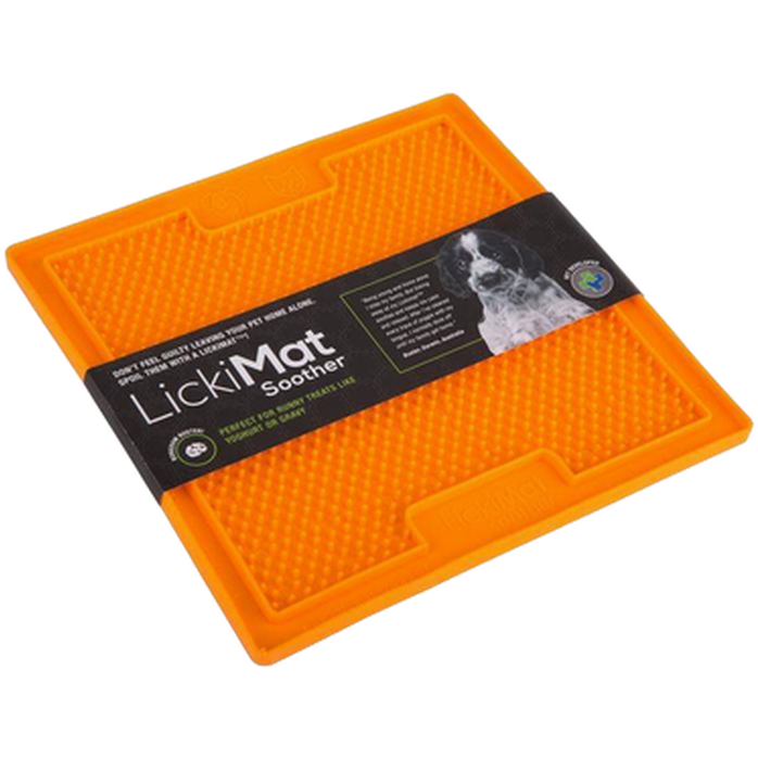 LickiMat - Classic Soother Orange 20 x 20 cm - Hund - Matplats & Vattenautomater för hund - ZOO.se