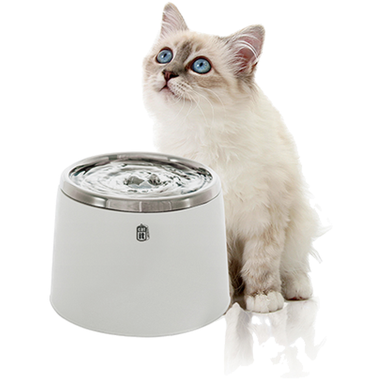 Catit Fresh & Clear Drinking Fountain 2L Stainless Steel White 2 L