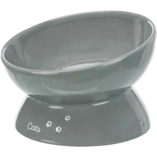 Forhøyet keramikkbolle XXL grå 350 ml/ø17 cm