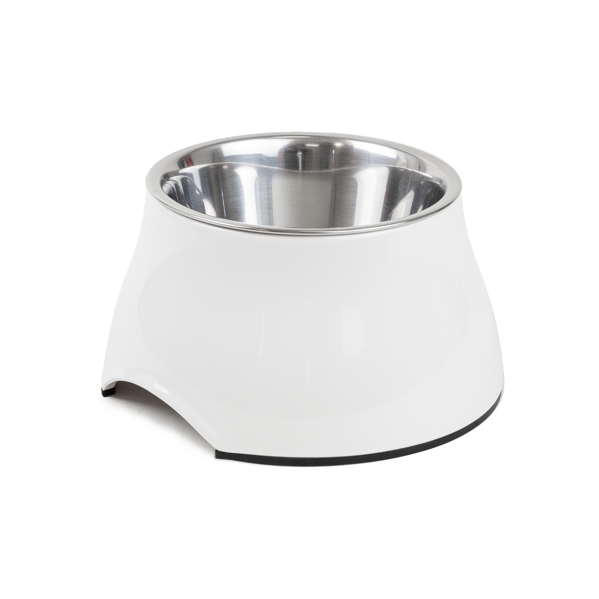 Selected by ZOO - Matbolle Solid Ergo White M 300 ml, 16x9 cm - Hund - Matplass & vannautomater for hund - Matskåler og vannskåler - ZOO.no
