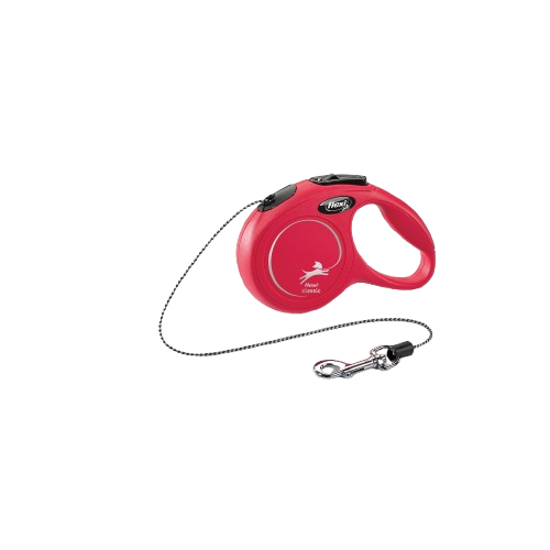 Flexi - Rullkoppel New Classic Cord 3m, XS max 8kg, Röd - Hund - Hund - ZOO.se