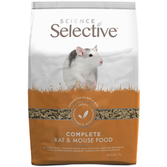 Supreme Selective - Science Selective Rat & Mouse 1,5 kg - Smådjur - Smådjursfoder & Hö - ZOO.se