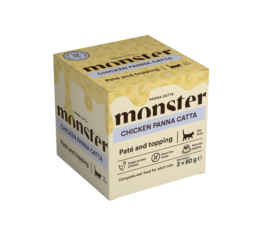 Monster Pet Food Cat Panna Catta Chicken 2-pack 80g
