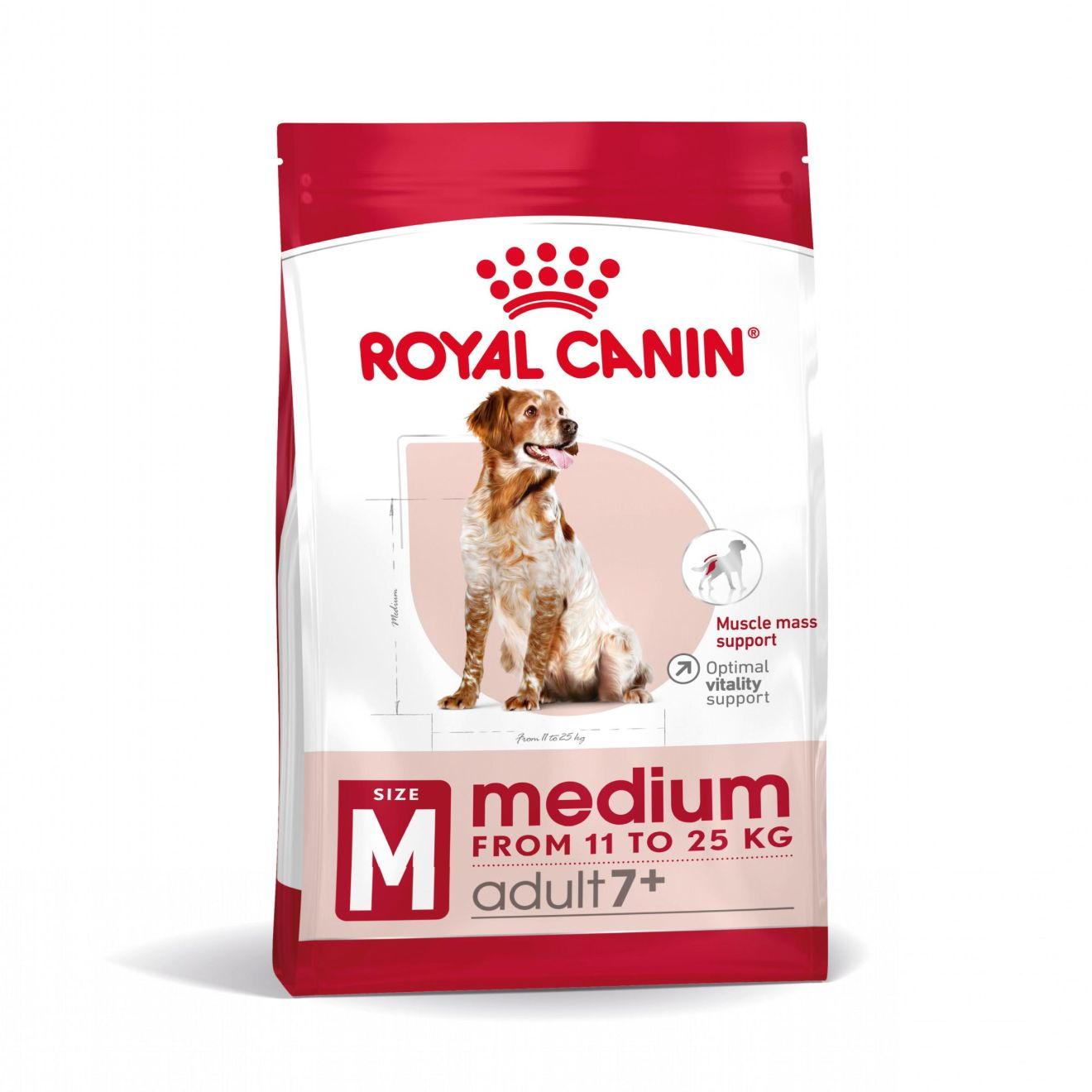 Medium Adult 7+ Torrfoder för hund 15 kg