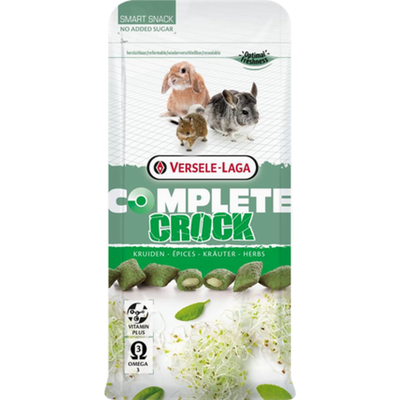 Versele-Laga - Complete Crock Urter 50 g - Smådyr - Godbiter og gnagestenger - Belønningsgodbit for smådyr - ZOO.no
