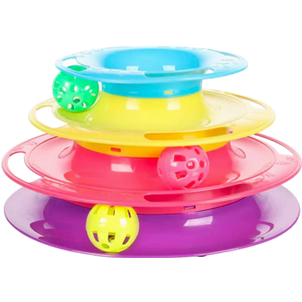 Flamingo - Cat Toy Bagera Cat Tower Balls Multicolored Ø 24 cm - Katt - ZOO.se