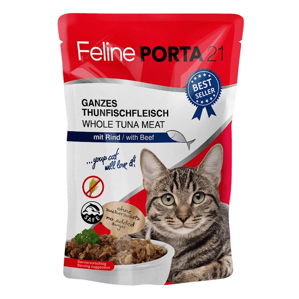 Feline Tuna with Beef Cat Pouch 100g