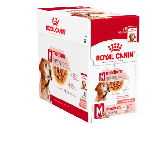 Medium Ageing Gravy 10 x 140 g - Hund - Hundefôr & hundemat - Våtfôr & våtmat - Royal Canin