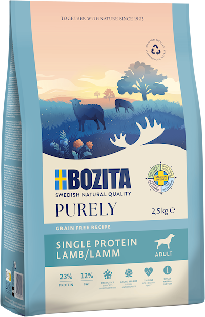 Preview of Bozita Hund Purely Adult Lamb 2,5kg