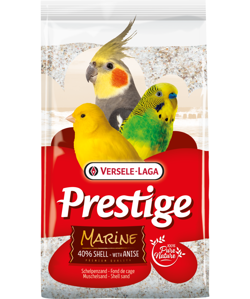 Versele-Laga - Prestige marin skjellsand (fugl) 5 kg - Fugl - Bunnstrø & fuglesand - Sand & skjell - ZOO.no