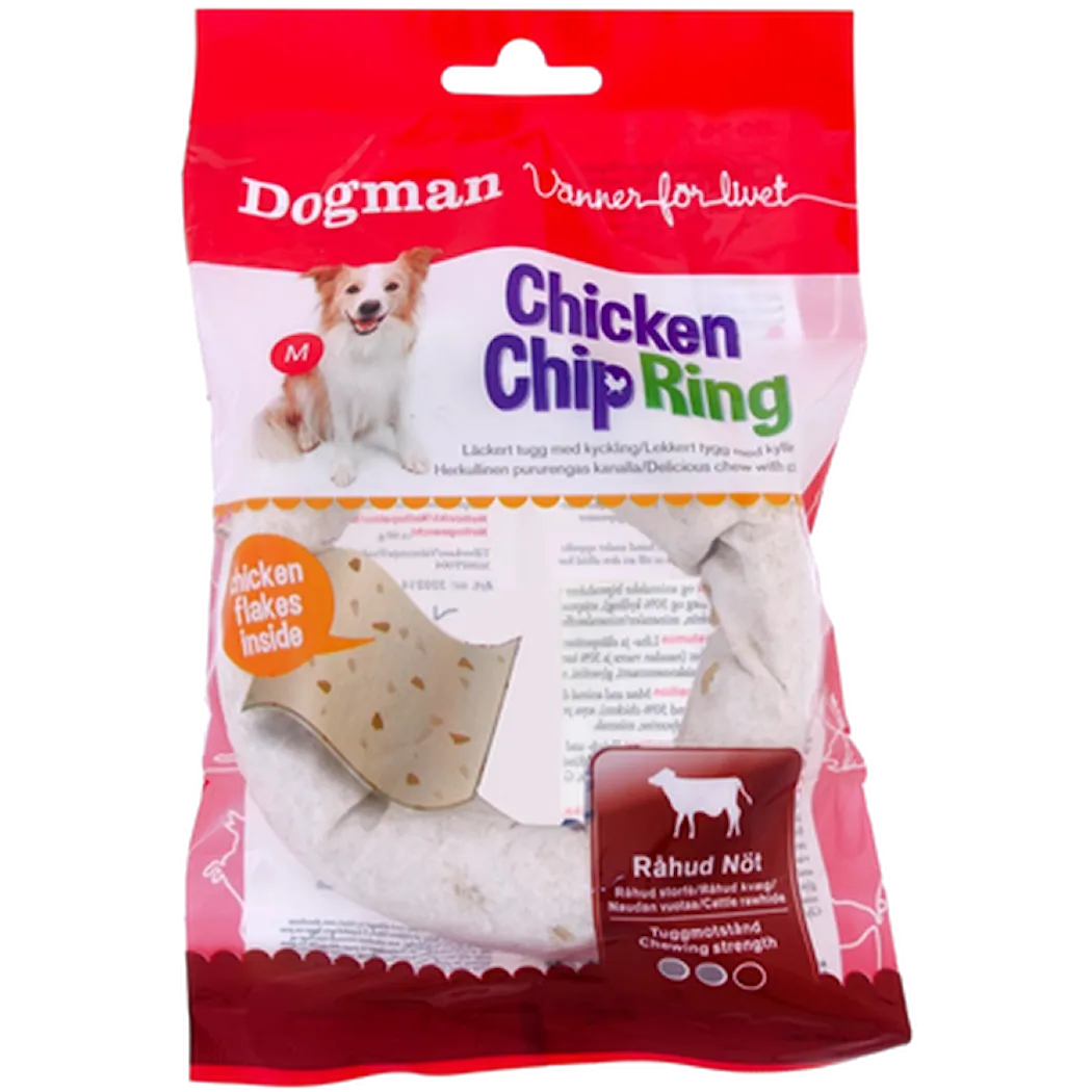 Dogman Ring med kyllingchips 1-pakning