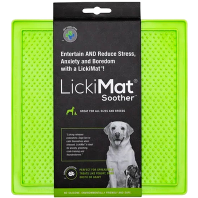 LickiMat - Classic Soother Green 20 x 20 cm - Hund - Matplats & Vattenautomater för hund - ZOO.se