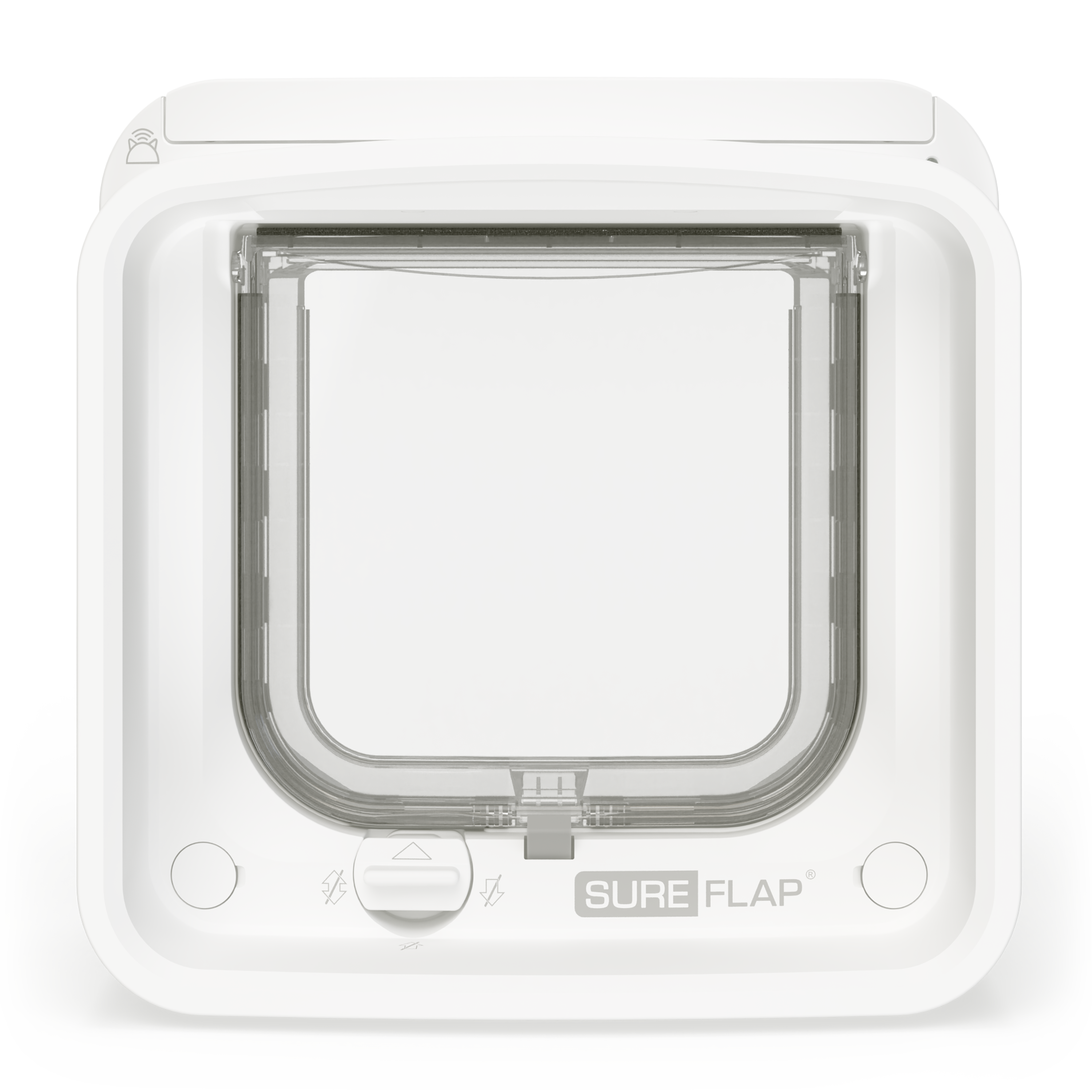 SureFlap - Katteluke med mikrochip - hvit / DualScan 210x210 mm - Katt - Kattesikkerhet & dører - Katteluker & kattedører - ZOO.no