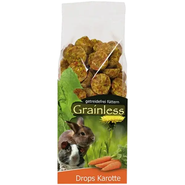 Grainless Drops Morötter Green 140 g