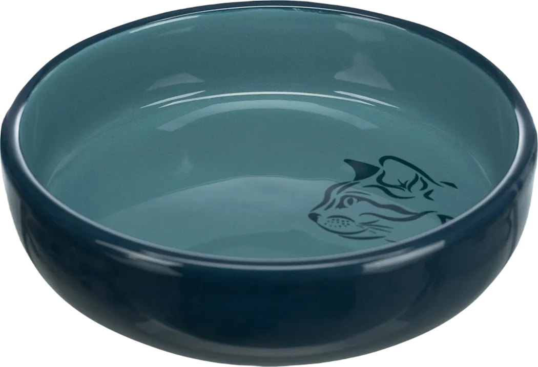 Katteskål i keramikk for kortsnutede raser Mix 0,3 liter