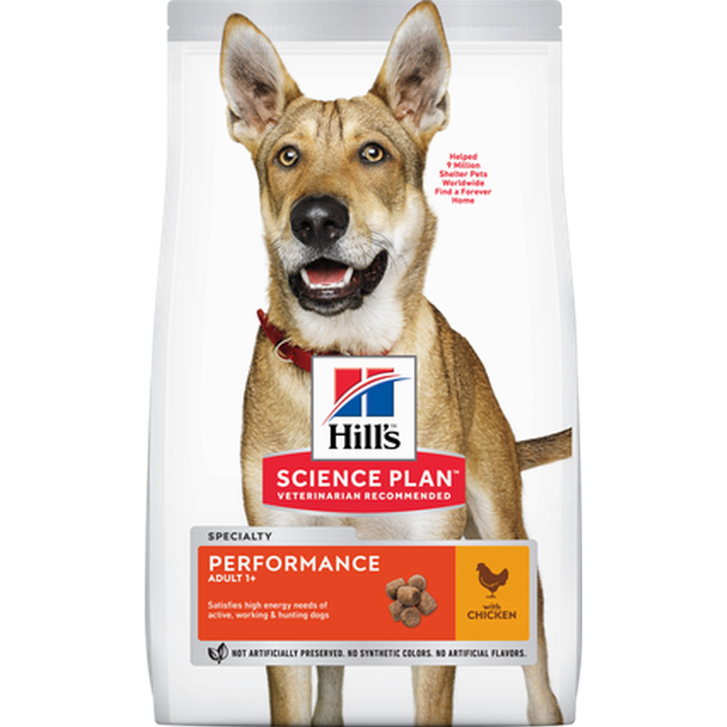 Hills Science Plan - Adult Performance Chicken - Dry Dog Food 14 kg - Hund - Hundmat & hundfoder - ZOO.se