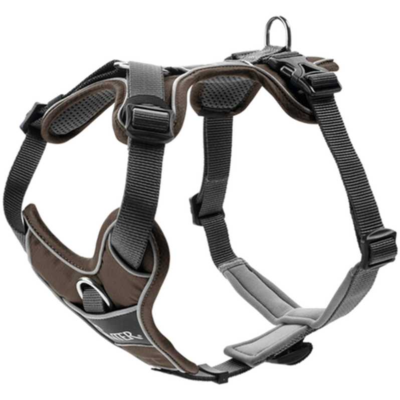 Hunter - Dog Harness Divo Brown Medium - - Tinybuddy.no
