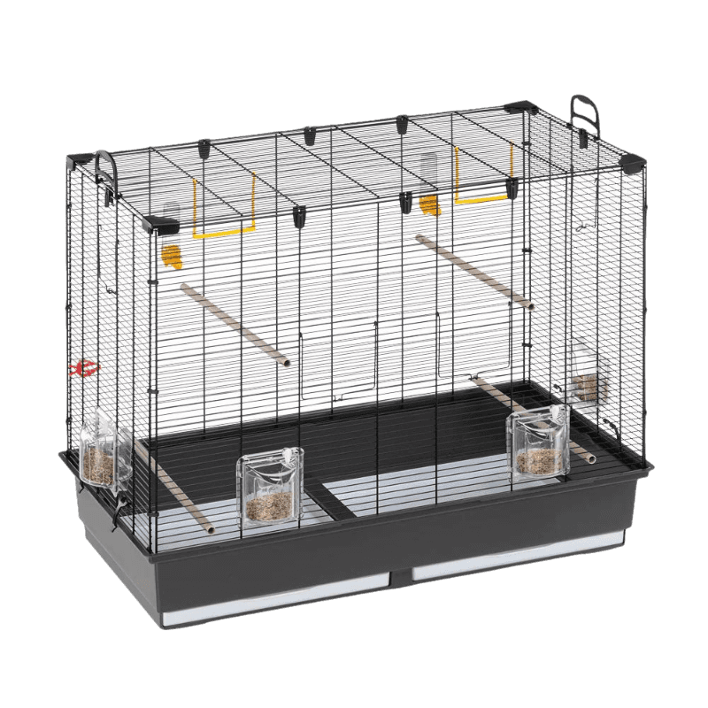 Ferplast - Fågelbur Piano 6 Black 87 x 46,5 x 70 cm - Fågel - Burar & Transporter för fågel - ZOO.se
