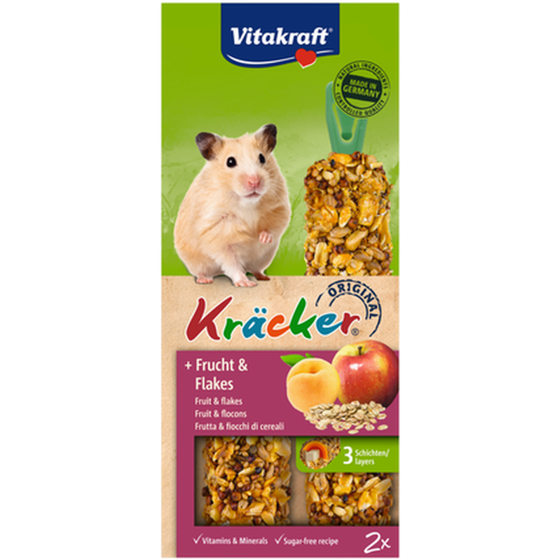 Kjeks Hamster Frukt 2x2-pakning - Smådyr - Godbiter og gnagestenger - Frøstenger og Kräcker - Vitakraft