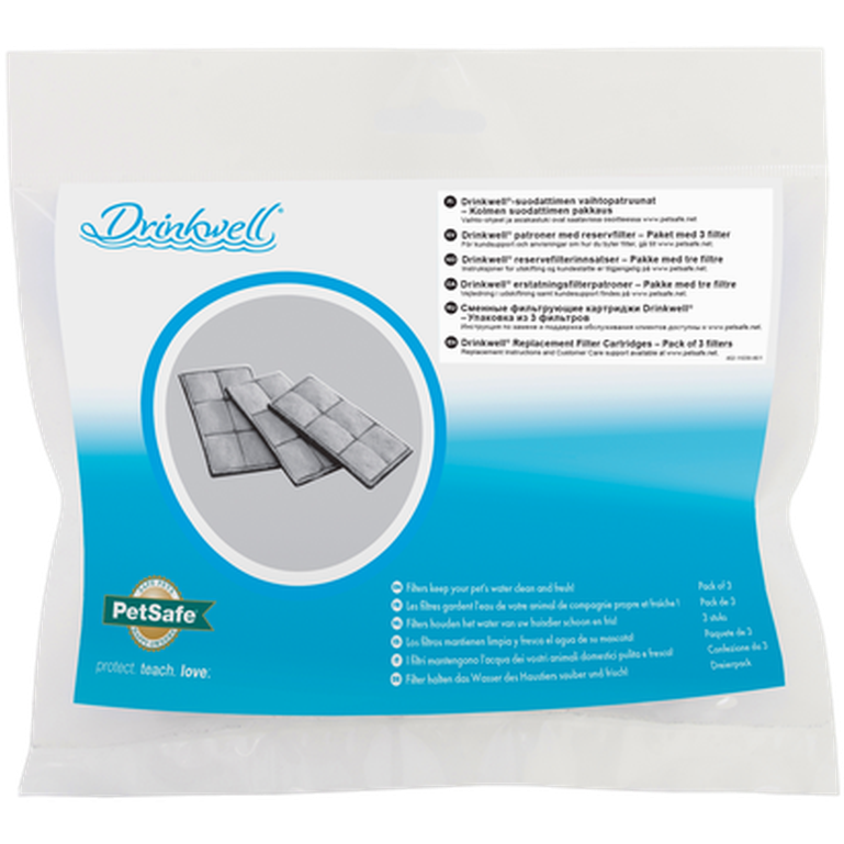 Drinkwell - Premium Replacement Charcoal Filter White 3-pack - Katt - Matplats & Vattenfontäner för katt - ZOO.se