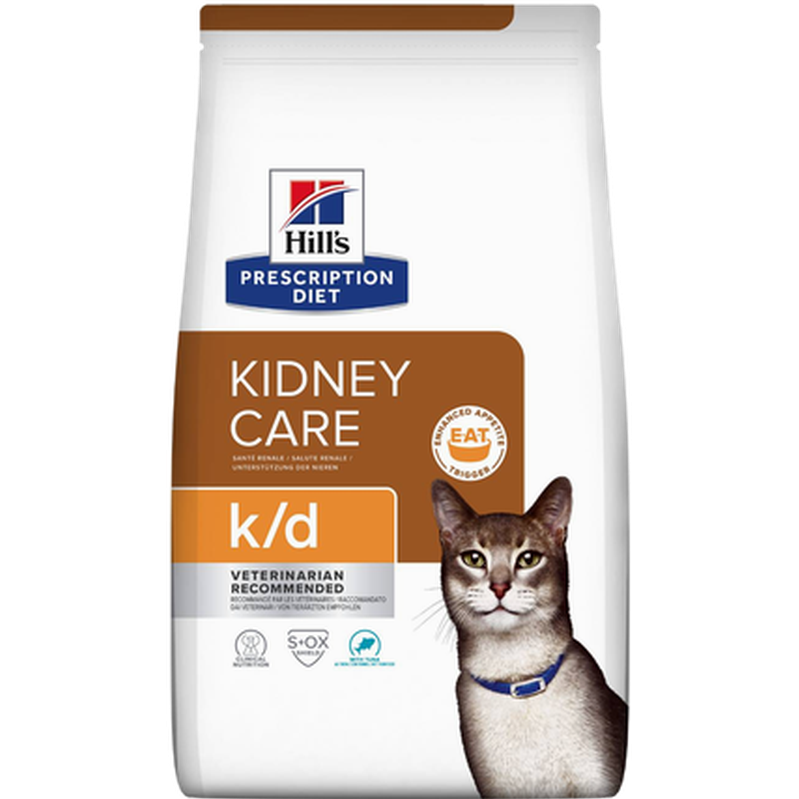 Hill's Prescription Diet Feline - k/d Kidney Care Tuna - Dry Cat Food 3 kg - Katt - Kattfoder & kattmat - ZOO.se