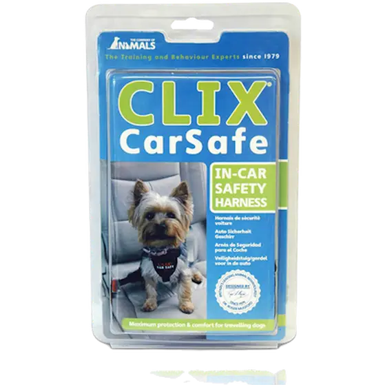 Carsafe In-Car Safety Harness For Dogs Black Large
