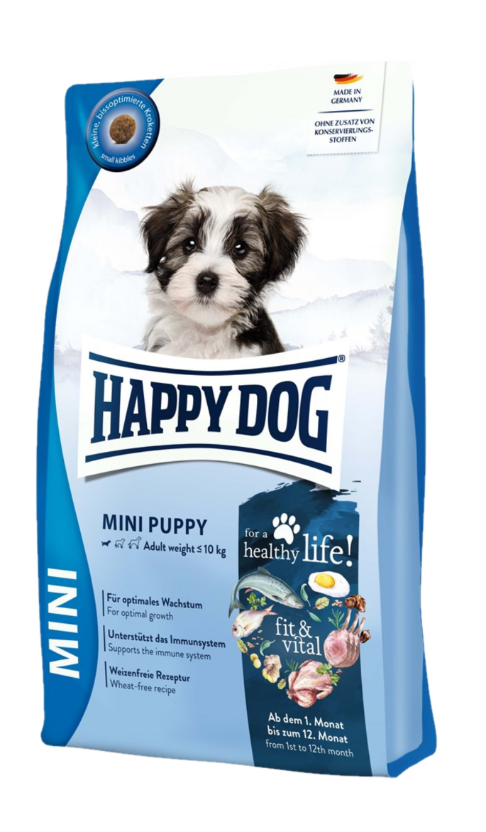 Happy Dog - Mini Baby & Junior 4 kg - Hund - Hundmat & hundfoder - Torrfoder för hund - ZOO.se