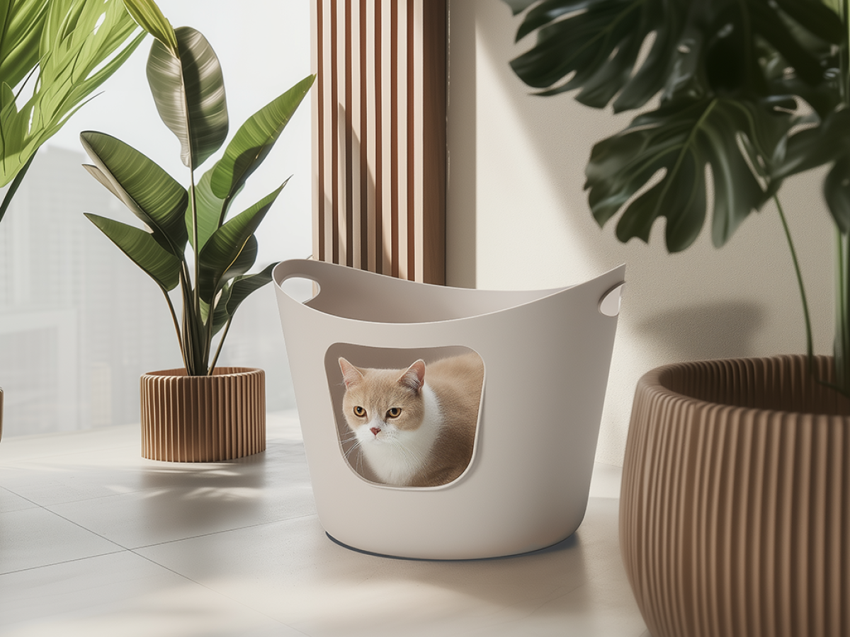 2056 0056 Flex-a-loo mocha interior with cat 2-3.p