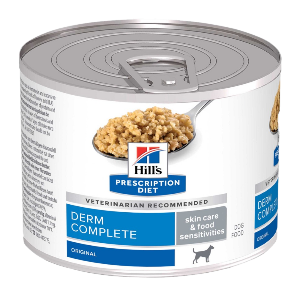 Adult Derm Complete Hermetikk - Våtfôr til hund 200 g - Hund - Hundefôr & hundemat - Veterinærfôr for hund, Veterinærfôr for hunder - Hill's Prescription Diet Dog