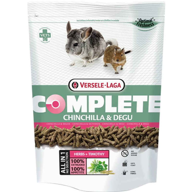 Complete Chinchilla & Degu 1,75 kg - Smådjurstillbehör - Smådjursfoder & Hö - Pellets - Versele-Laga - ZOO.se