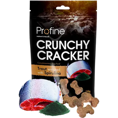 Dog Crunchy Cracker Trout enriched with Spirulina