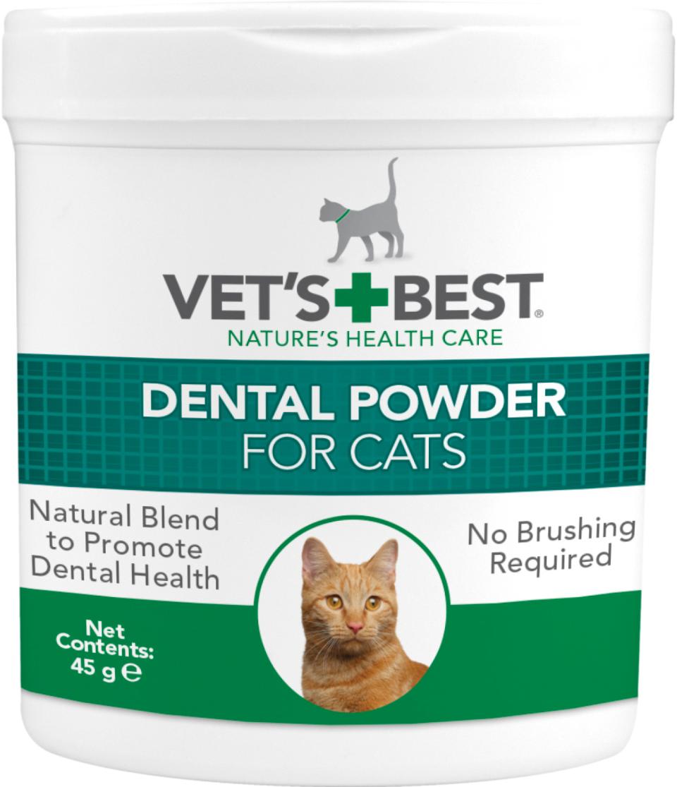 Vet's Best - Avancerat Dental Powder For Cats 45 g - Kissat - Kissan hoito ja ravintolisät - Hammashoito