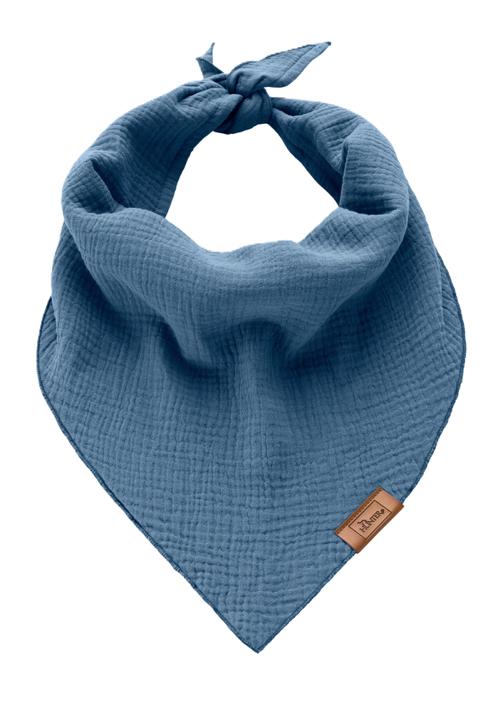 Triangle scarf Nola Cotton Blue S