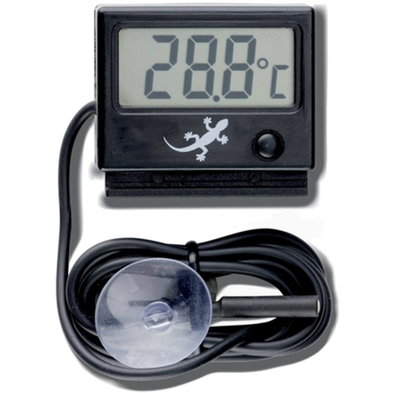 Digital Thermometer - Terrarium Temperature Black 4,5 cm - Reptil - Värme för reptil & terrarium - Termometer för reptil & terrarium - Exoterra - ZOO.se