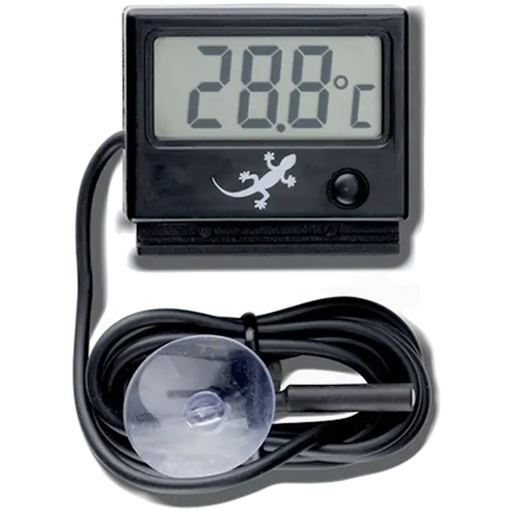 Digital Thermometer - Terrarium Temperature Black 4,5 cm